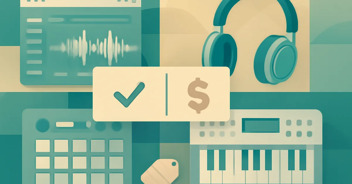 Kostenlose vs. bezahlte Musiktools: Preisübersicht