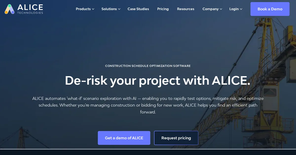 Screenshot von ALICE Technologies