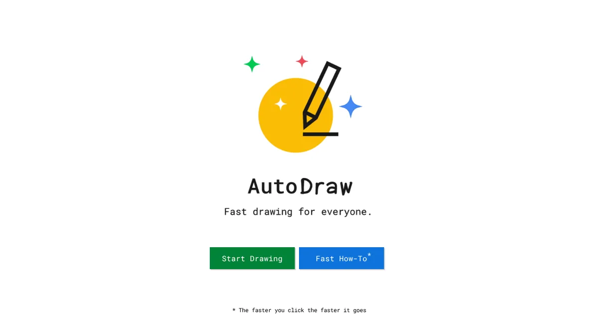 Screenshot von Autodraw