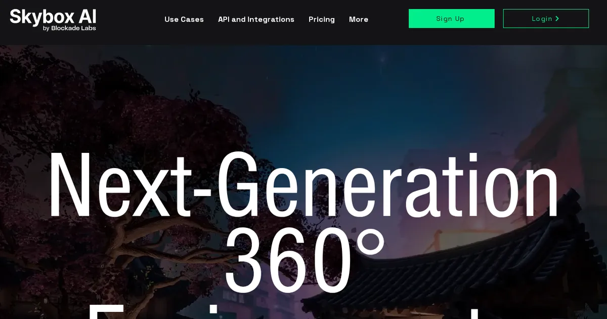 Screenshot von Blockade Labs