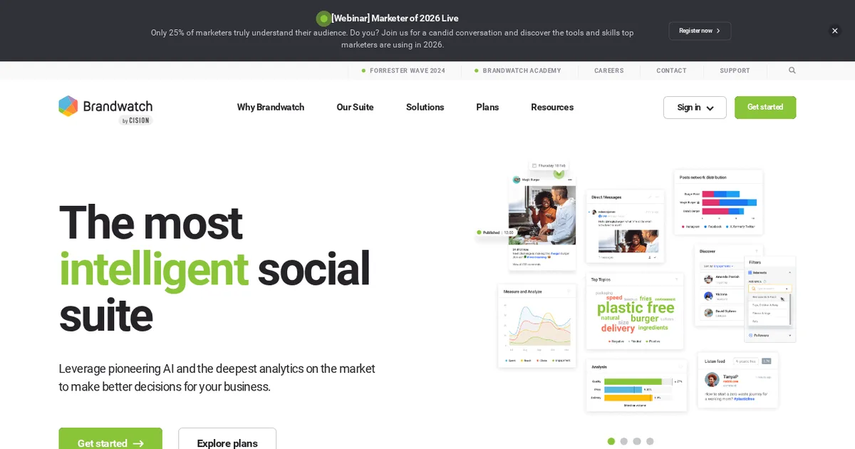 Screenshot von Brandwatch