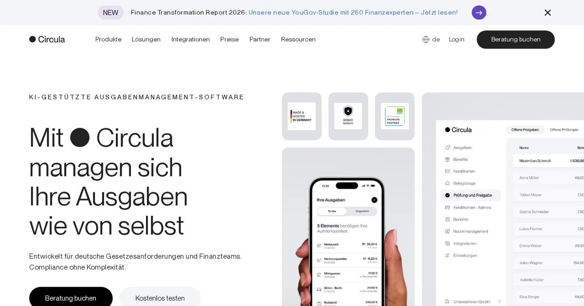 Screenshot von Circula