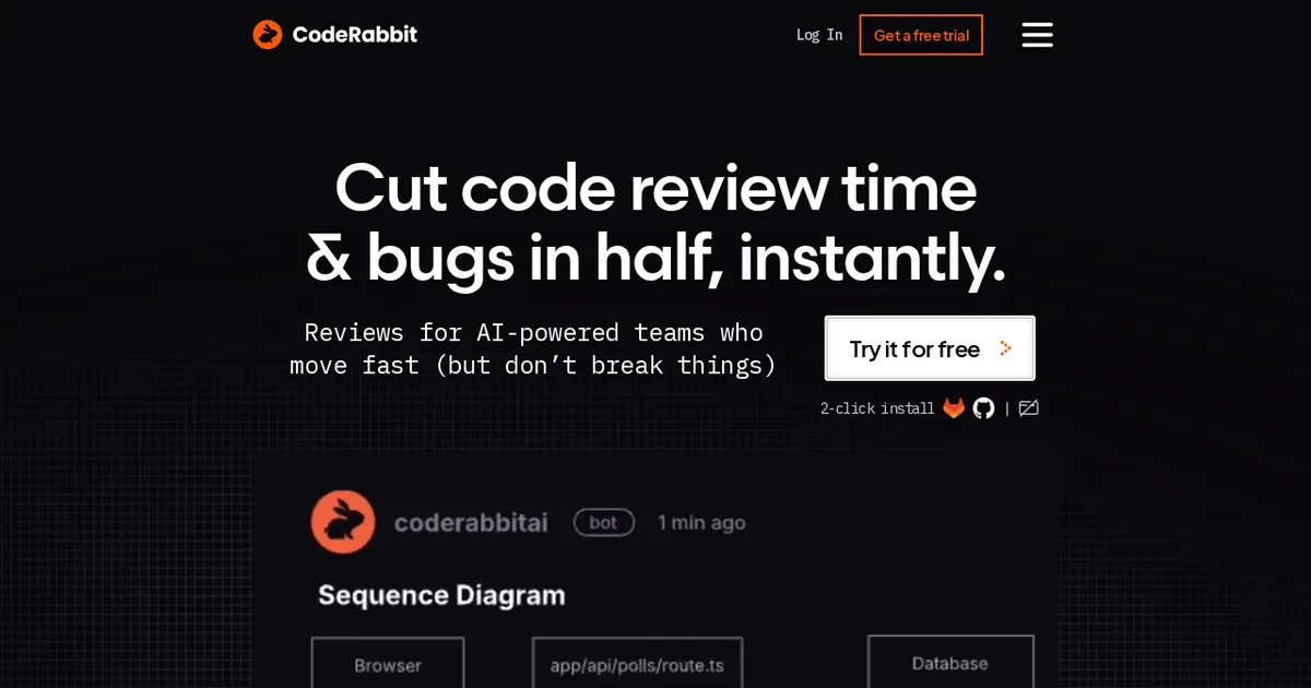 Screenshot von CodeRabbit