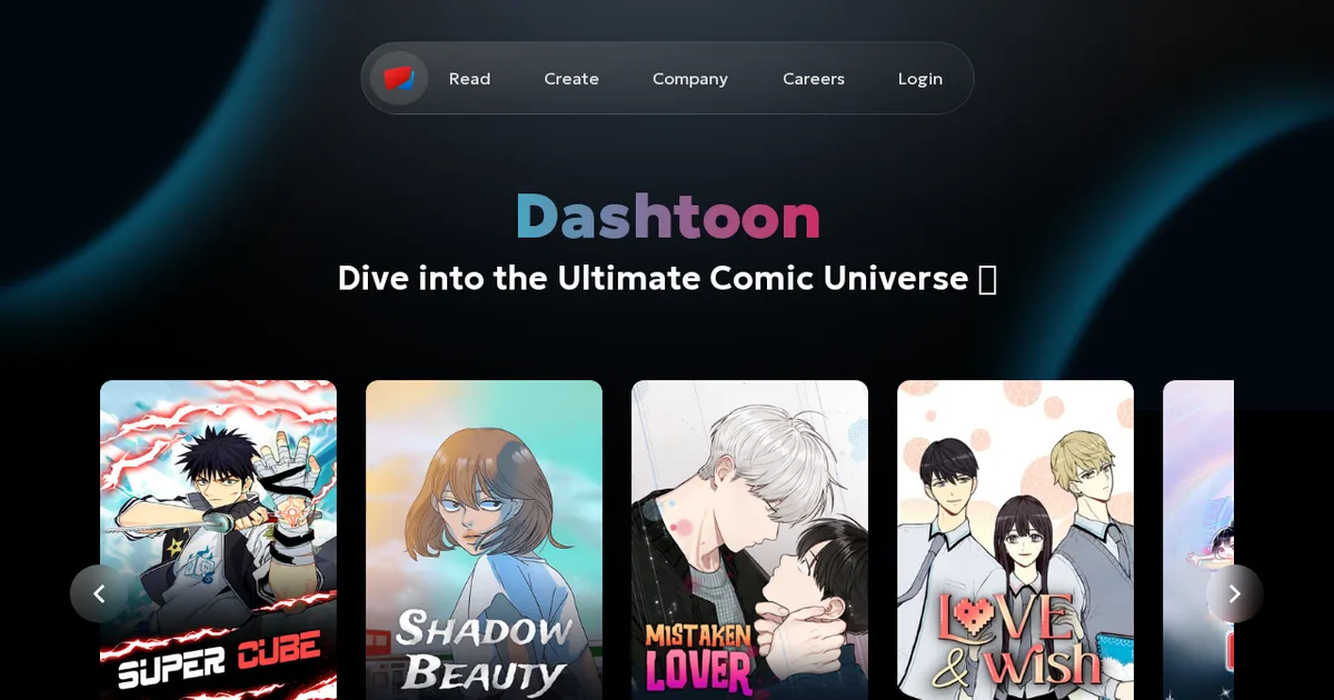 Screenshot von Dashtoon