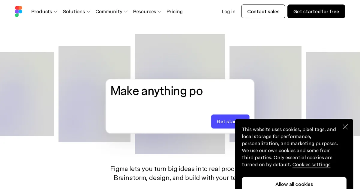 Screenshot von Figma AI