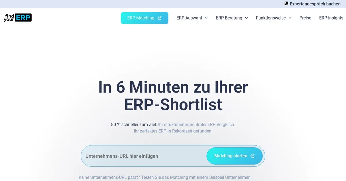 Screenshot von Find-Your-ERP