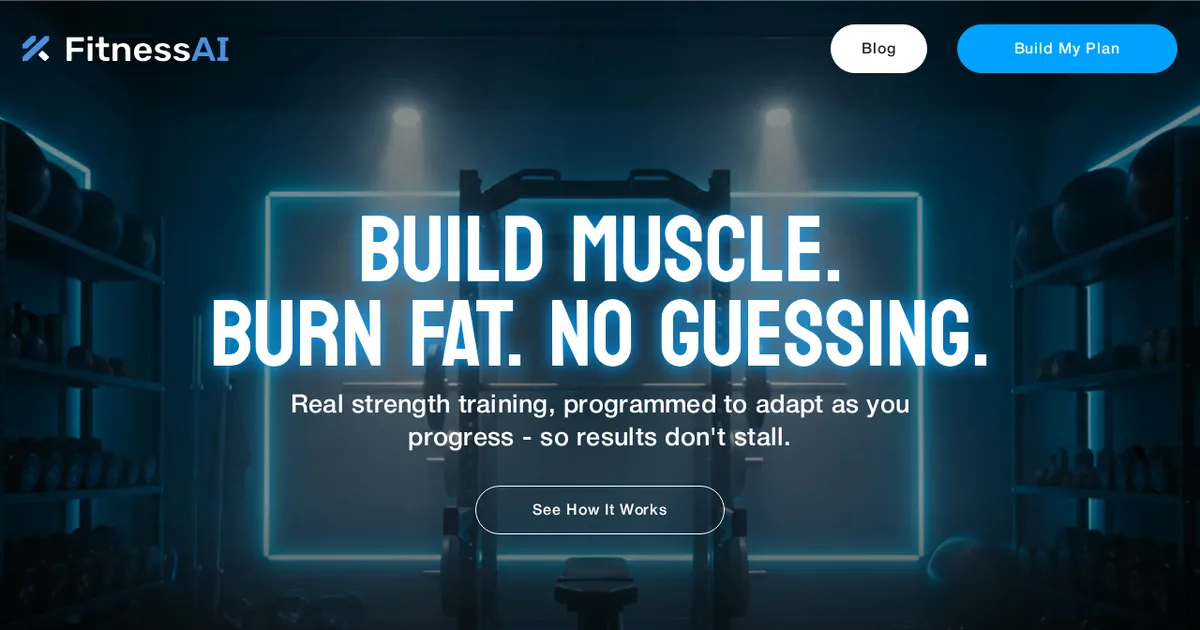 Screenshot von FitnessAI