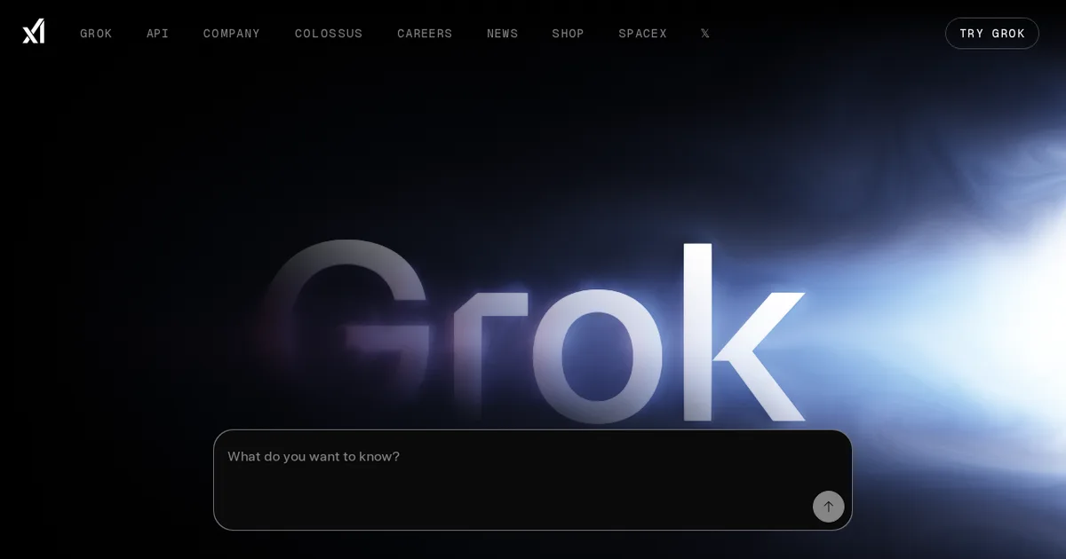 Screenshot von Grok