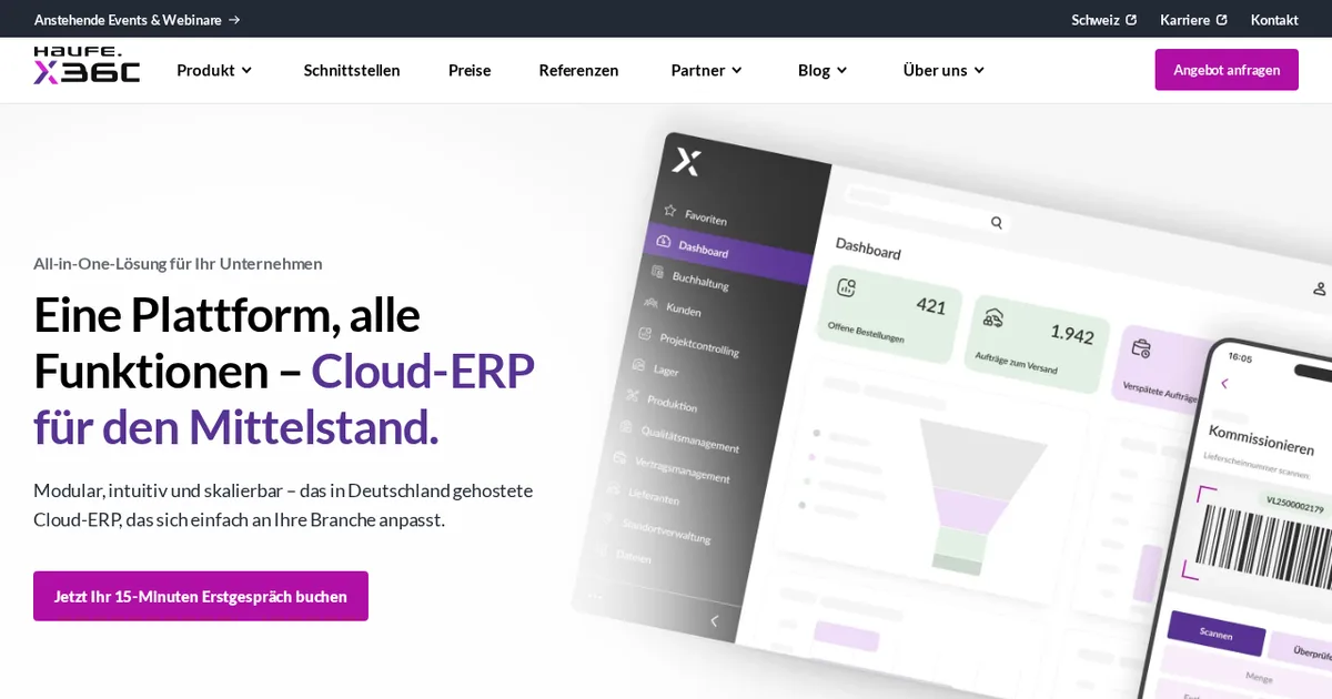 Screenshot von Haufe X360