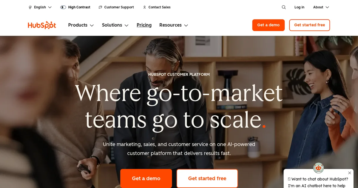 Screenshot von HubSpot AI