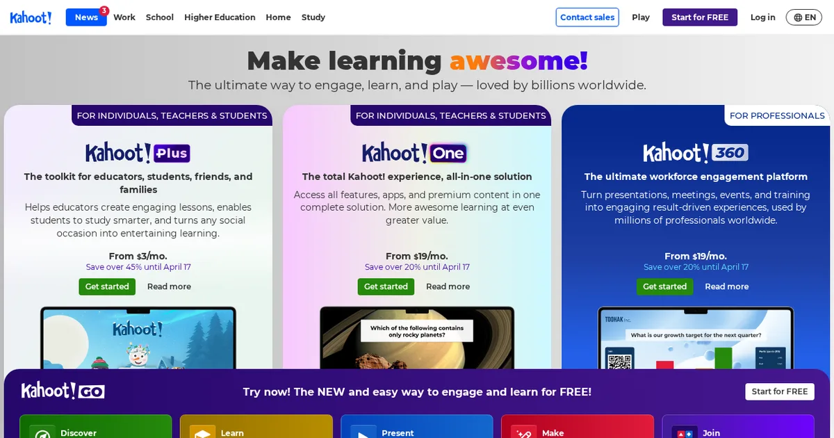 Screenshot von Kahoot! AI