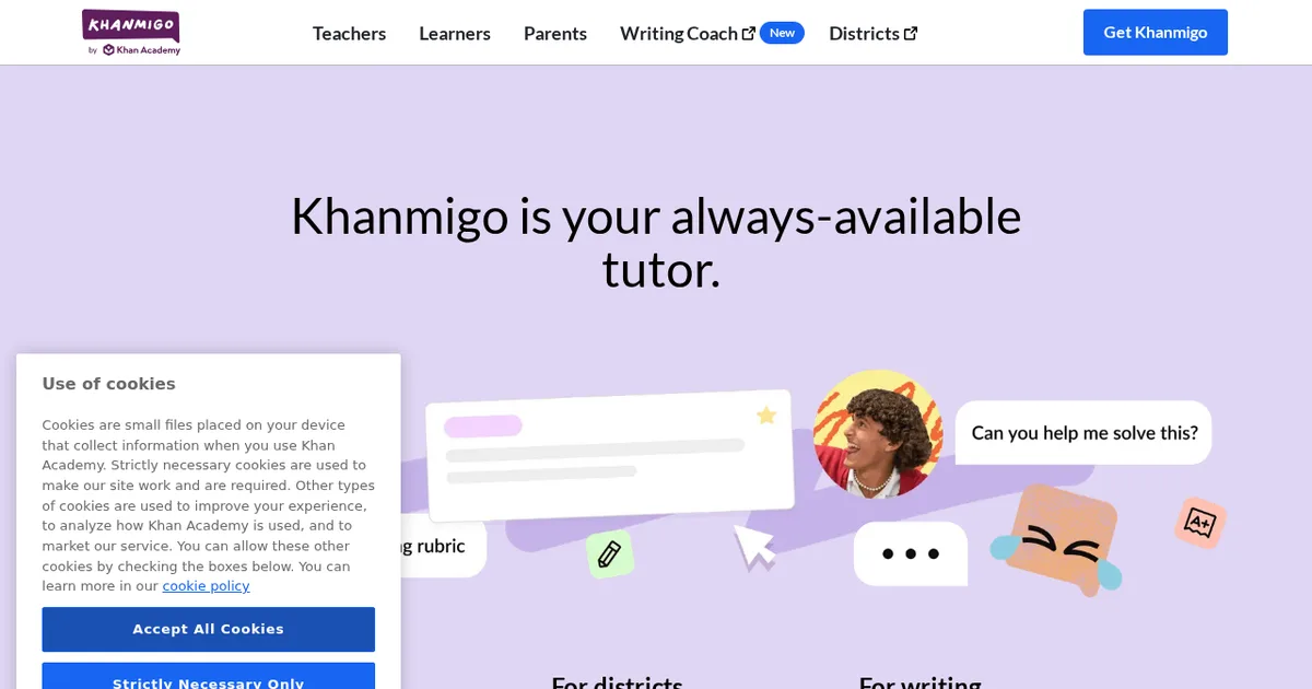 Screenshot von Khanmigo