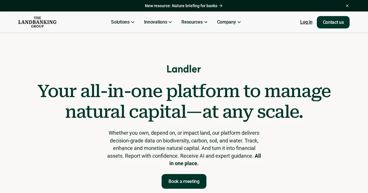 Screenshot von Landler by The Landbanking Group