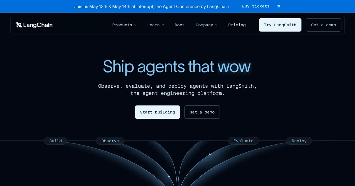 Screenshot von Langchain