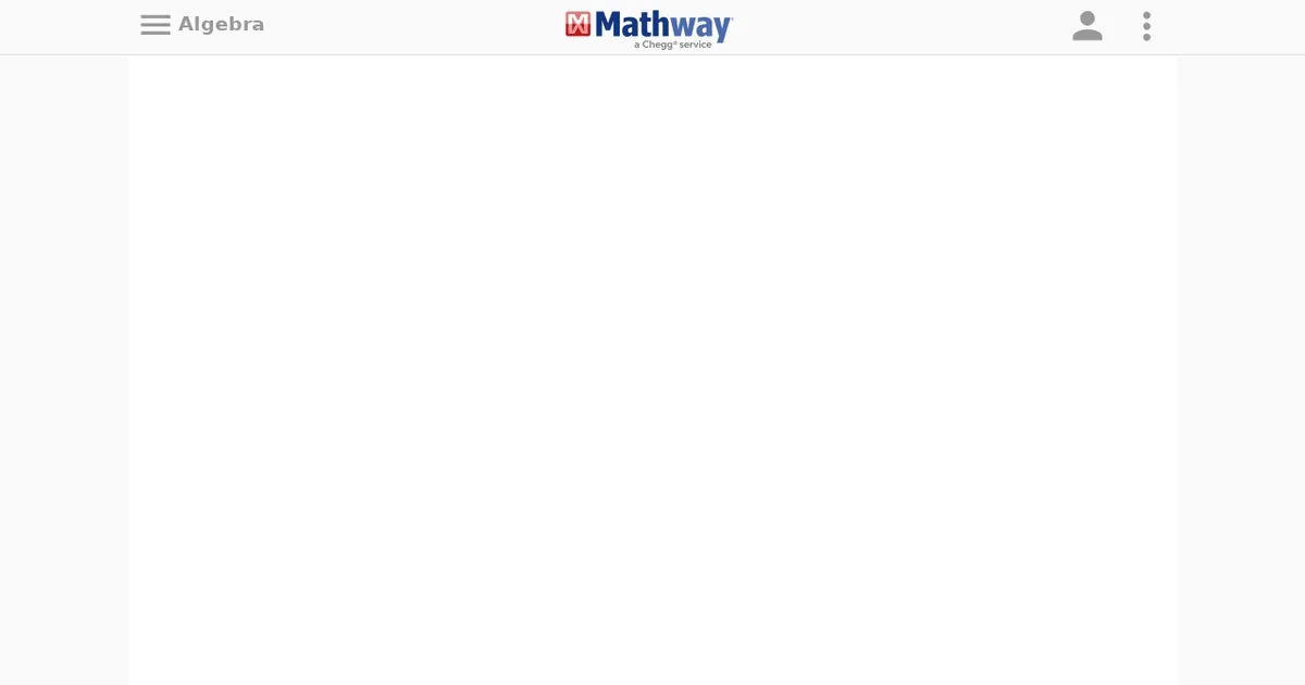 Screenshot von Mathway