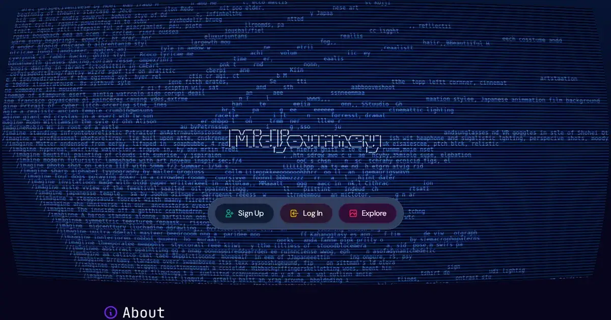 Screenshot von Midjourney