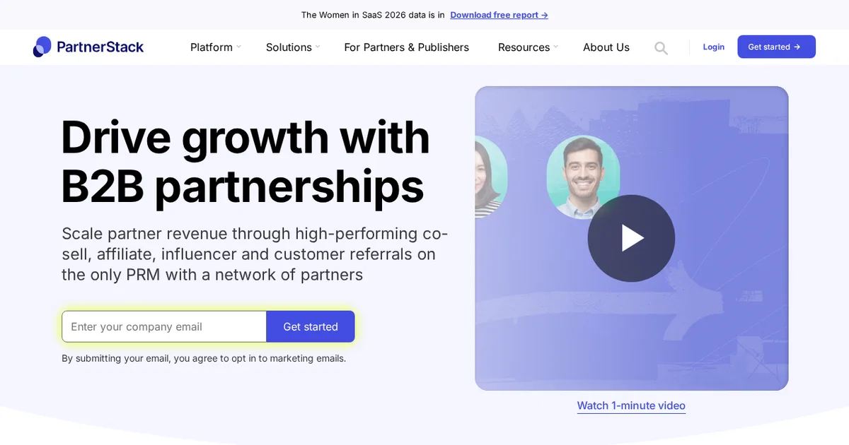 Screenshot von PartnerStack