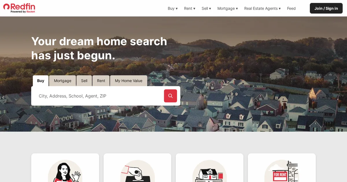Screenshot von Redfin AI