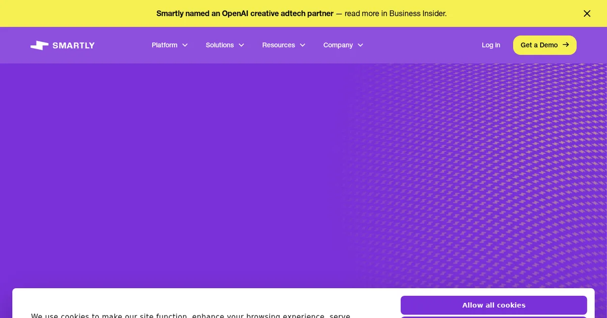 Screenshot von Smartly.io