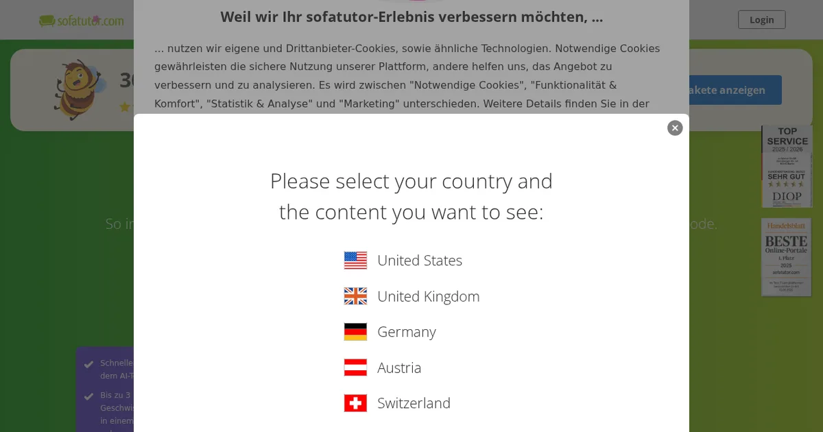 Screenshot von Sofatutor