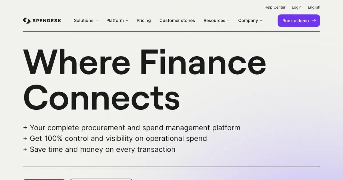 Screenshot von Spendesk