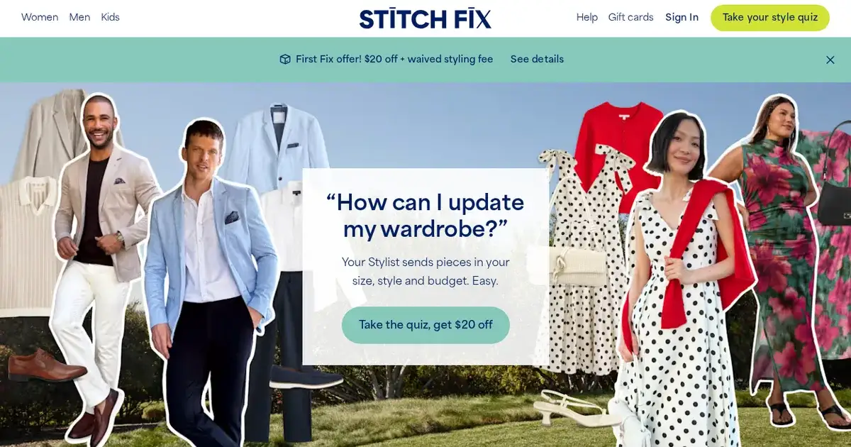 Screenshot von Stitch Fix