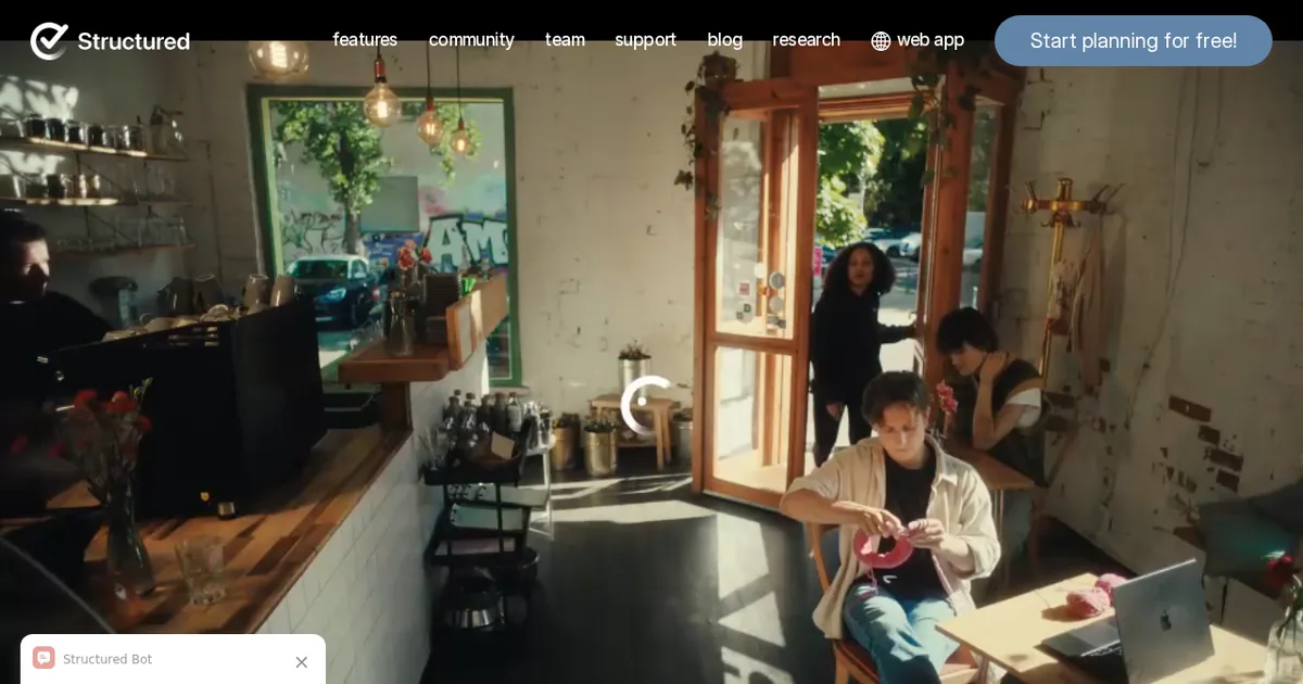 Screenshot von Structured