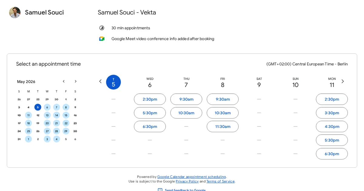 Screenshot von Vekta